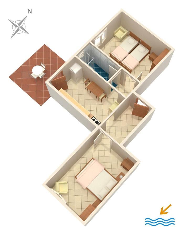 Apartment Zaglav 878A Buitenkant foto